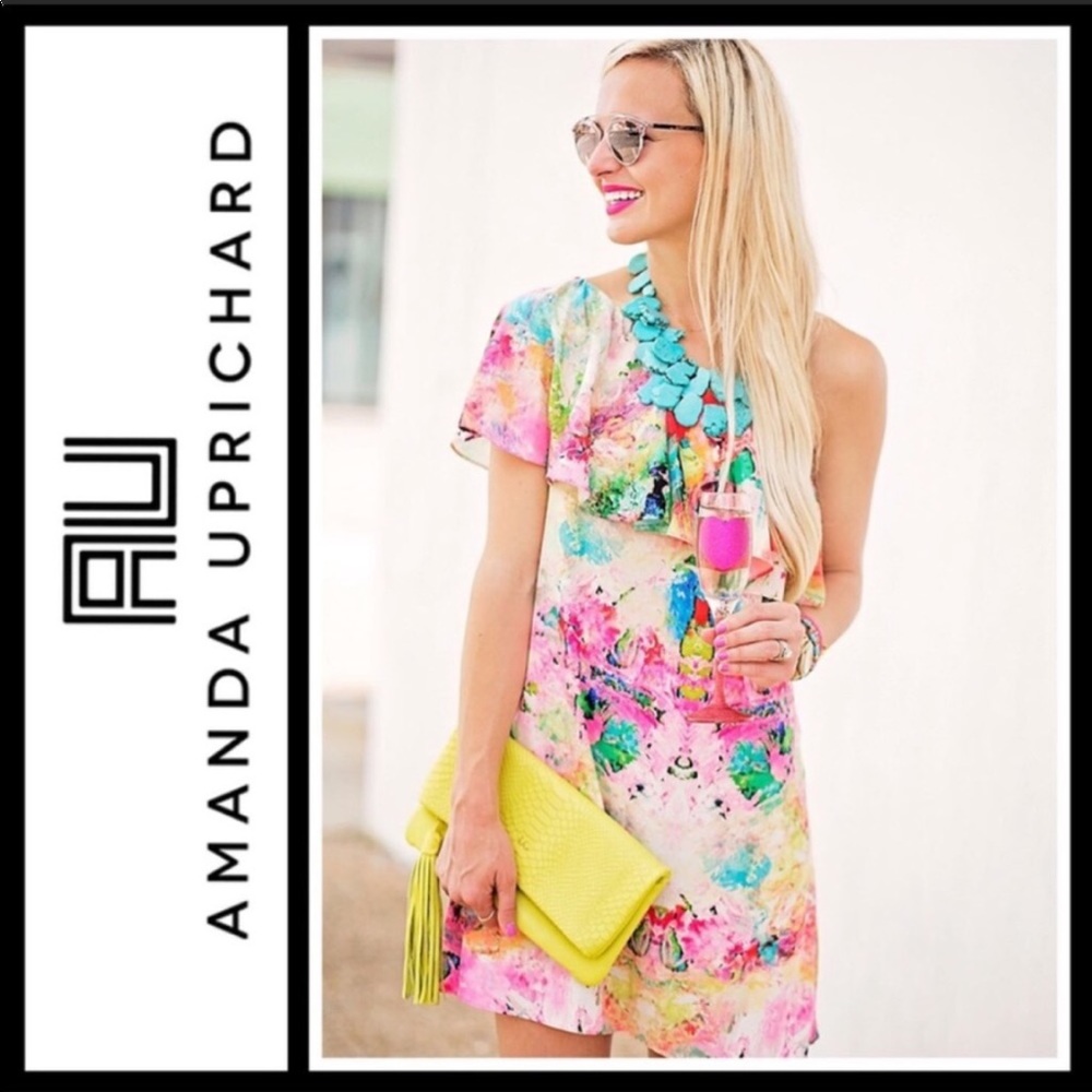 Amanda Uprichard Gardenia One Shoulder Dress XS - Picture 1 of 7